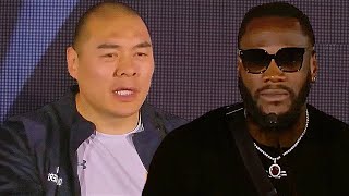 Zhilei Zhang CLOWNS Wilder! Hearn KISSING his A** to sign him!