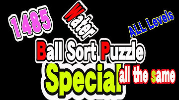 Ball Sort Puzzle Special Level after Level 1485 / Lock Ball and Key Ball and Question Mark Ball