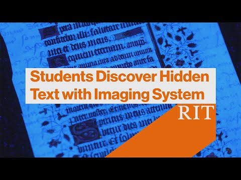 RIT Students Discover Hidden Historic Text Using Imaging System They Designed and Built