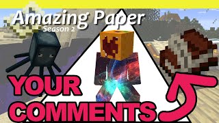 Adding to the Comment Library  ...and Blood Orange?! | Minecraft Survival SMP | Amazing Paper 40