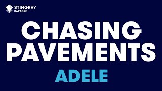 Video thumbnail of "Adele - Chasing Pavements (Karaoke With Lyrics)"