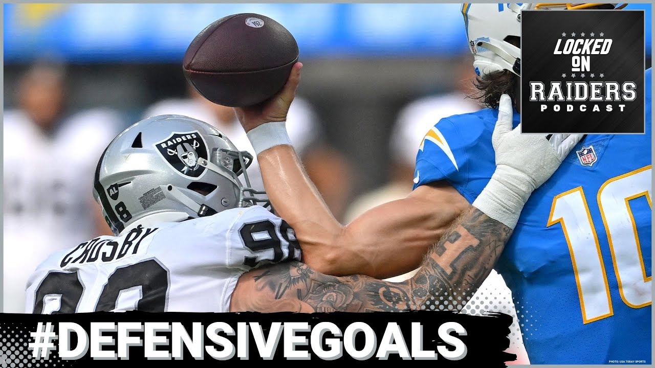 Setting defensive goals for the Las Vegas Raiders in 2023 YouTube