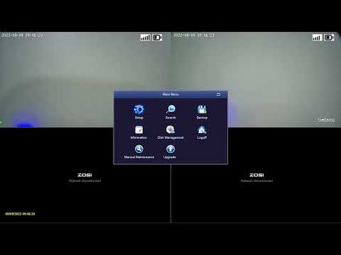 ZOSI Wireless NVR Security System Operation - How to Set Up Motion Detection Sensitivity and Area