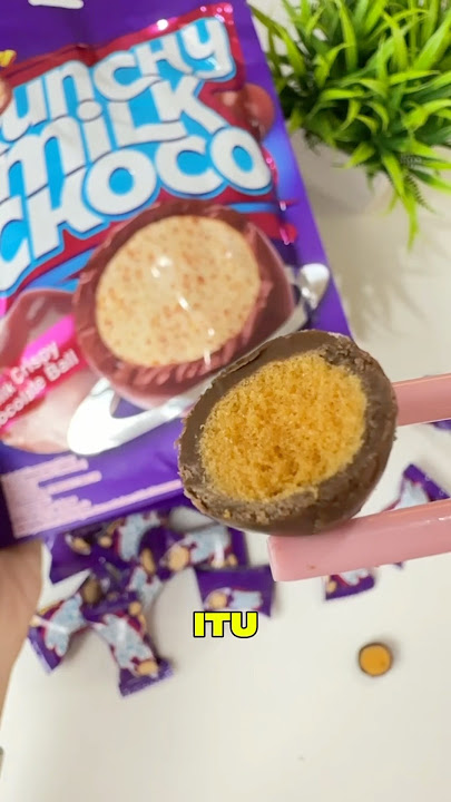 Delicious chocolate, Chocolate Balls - Crunchy milk choco #ngeshortsbareng