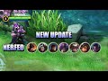 NEW UPDATE - META NERF, NEW BUSH, ITEM CHANGES - MOBILE LEGENDS PATCH 1.5.54