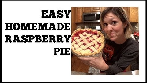 4 Ingredient Raspberry Pie | EASY Homemade Pie