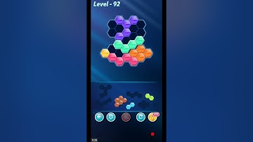 BLOCK HEXA PUZZLE LEVEL 92 ANSWERS RAINBOW C LEVEL PACK PREMIUM PUZZLES