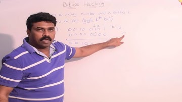 Given a binary number, how do you toggle k-th bit?