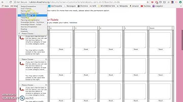 How to Create a Rubric with Rubistar!