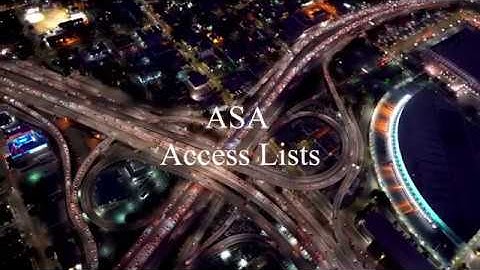 ASA Access Lists Fundamentals