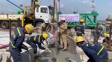 Hợp long nhịp biên thứ hai cầu Mỹ Thuận 2 phía bờ Tiền Giang @DinhThaoVlog