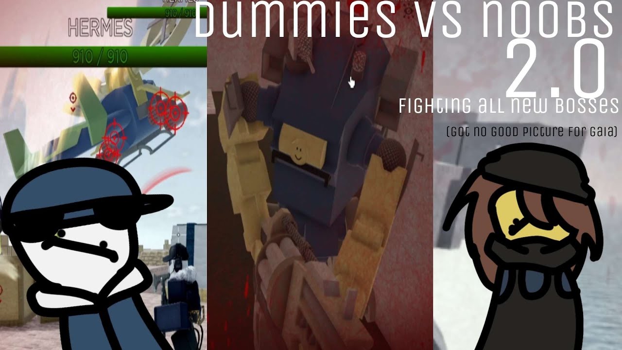 Rikamime on X: Roblox 'Dummies vs Noobs' (I might draw Bosses from this  game too) #robloxart #roblox #DvN  / X