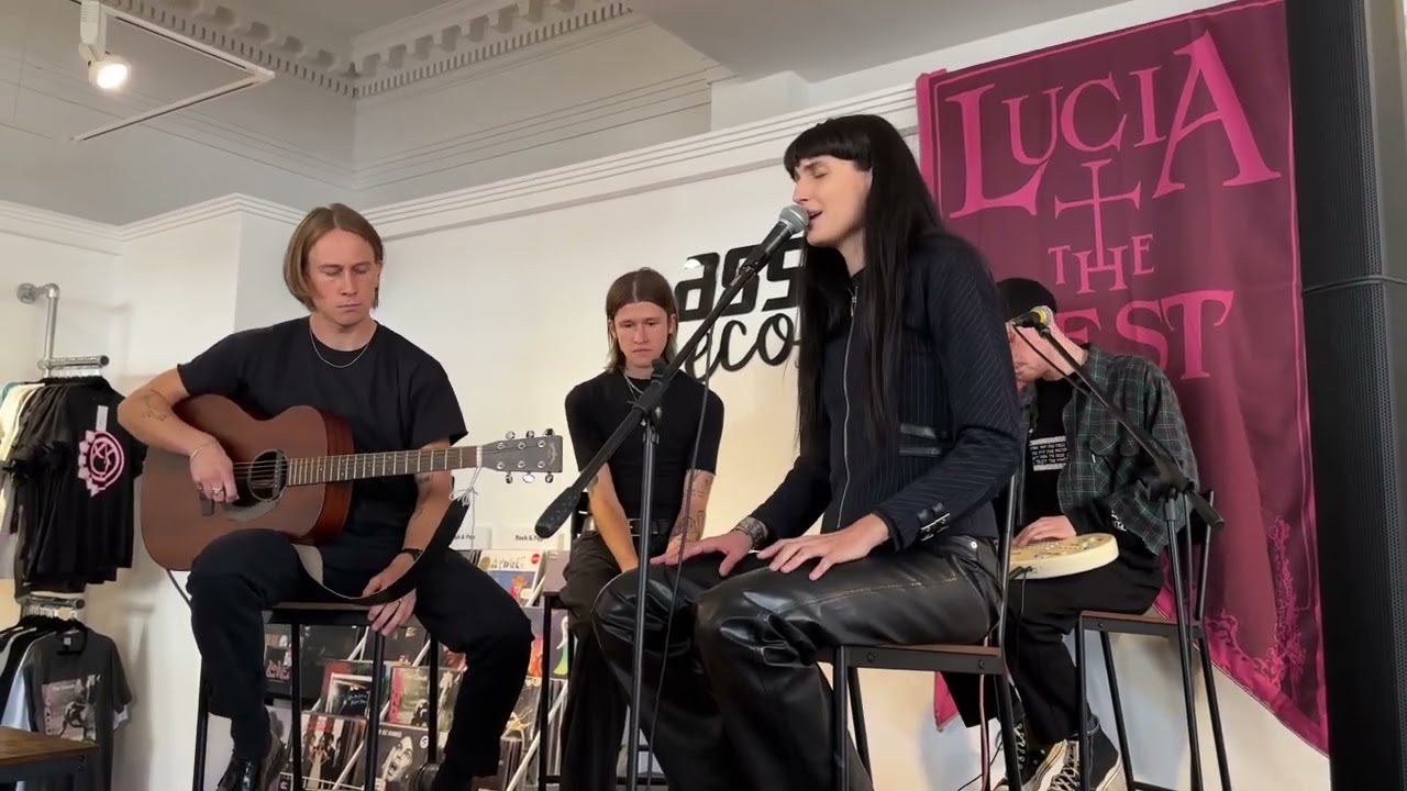 Lucia & The Best Boys first ever instore gig ! Assai Glasgow
