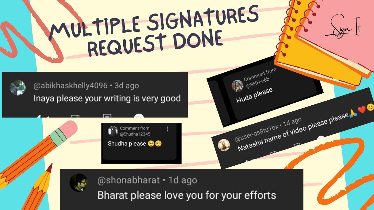 Multiple Requests l Signatures ✍🏻 l 