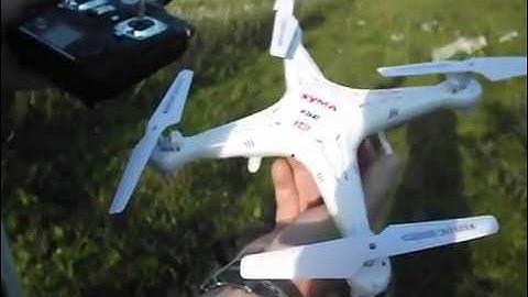 Syma X5C1 Quadcopter - Demo, Flight & Review (Windy Day)