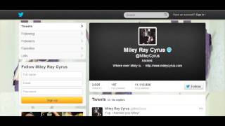Famous Hacked Miley Cyrus's Twitter. Net Worth