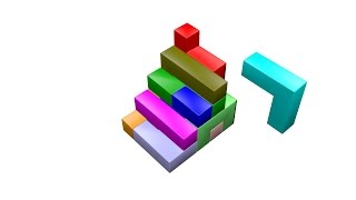 Pentomino 3D shape Stairs