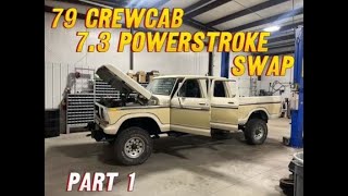 1979 Ford Crewcab Transformation Part 1: Chassis & 7.3 Powerstroke Swap!