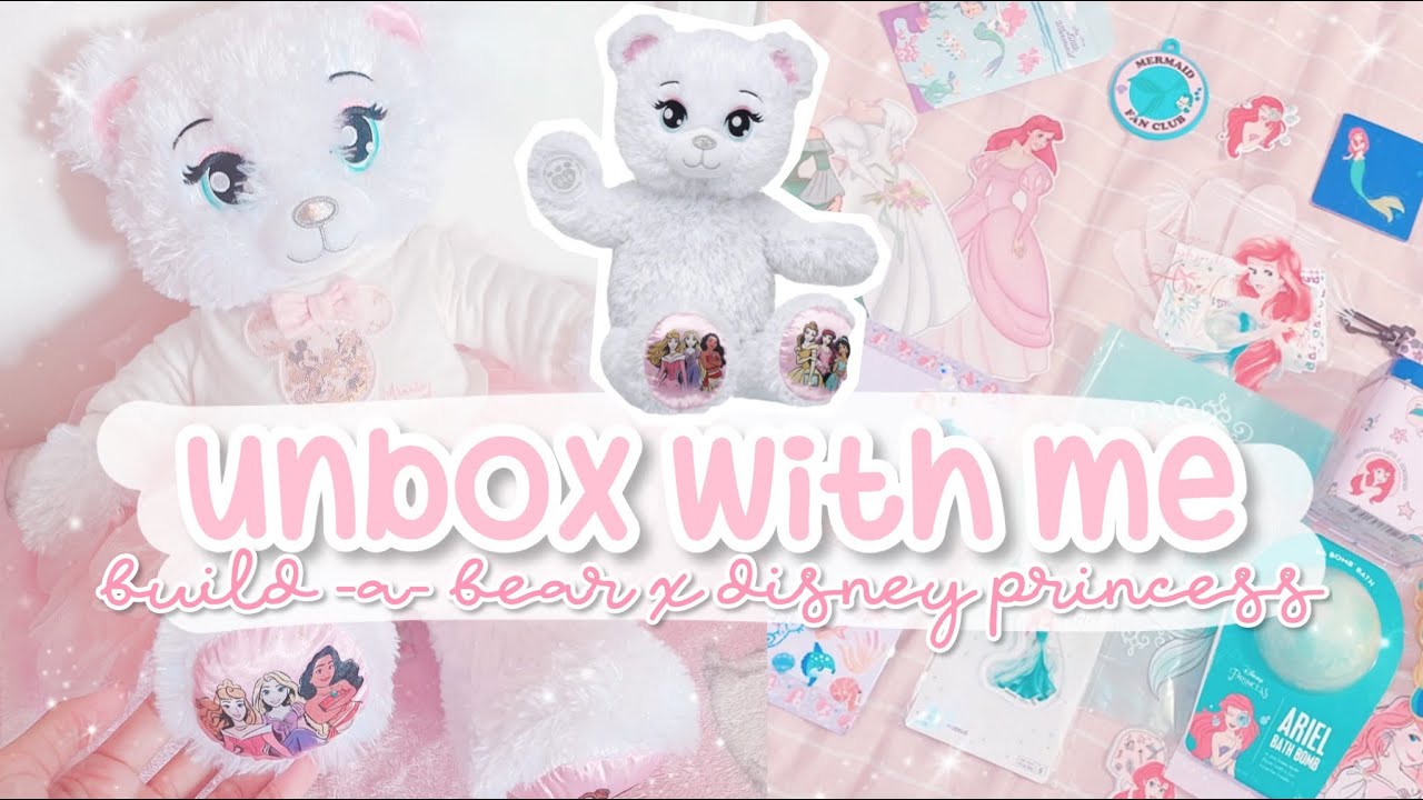 ꒰ unboxing ꒱ disney princess x build -a- bear & penpal mail ♡