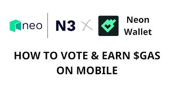 How to Vote & Earn $GAS using the Neon Wallet app on Mobile (NEON3 Blockchain Tutorial) 🎓