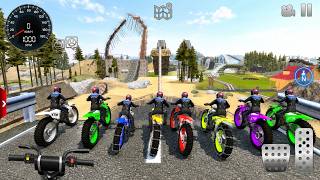Dirt Bike Offroad Simulator #9 - Crazy Obstacle Tracks Android Gameplay screenshot 4