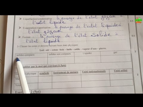 الفرض الأول مادة الفيزياء الاولى اعدادي مسلك دولي  1   1   