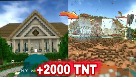 blasting the whole mansion with more than 2000 TNT 💥🤯 in mini block