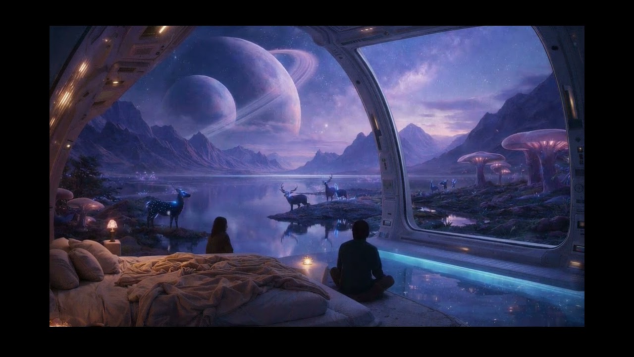  Outer Space Nature | Relaxing Ambient Music 3D