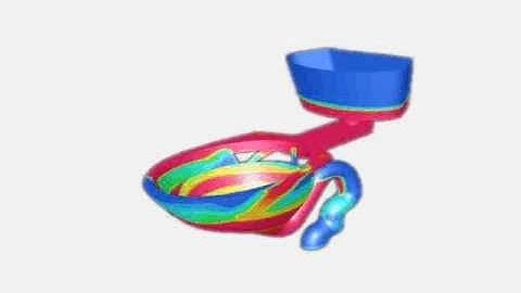 Gravity Driven Flushing Toilet Simulation using ANSYS Fluent
