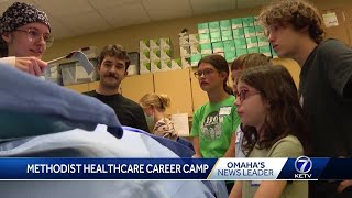 Middle school students gain hands-on healthcare experience at Nebraska Methodist College summer camp