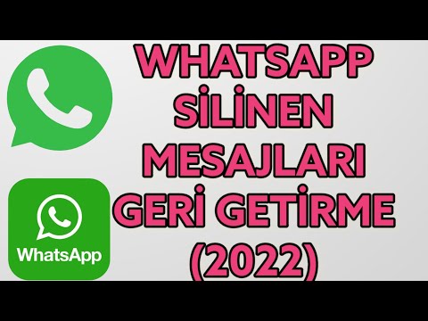 WHATSAPP SİLİNEN MESAJLARI GERİ GETİRME 2022 (WhatsApp Silinen Mesajları Görme) iPhone & Android