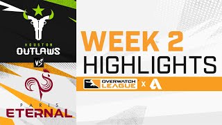 Houston Outlaws VS Paris Eternal - Overwatch League 2021 Highlights | Week 2 Day 2