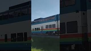 Tri-Rail DMU's on northbound manifest #csx_trains #train #csx #railway #trirail