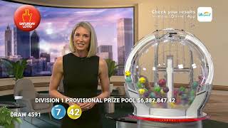 Saturday Lotto Results - Draw 4591 - 19 Jul 2025
