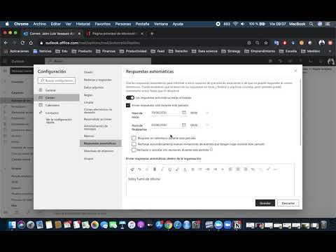 Outlook web   04 Configurar una respuesta automática