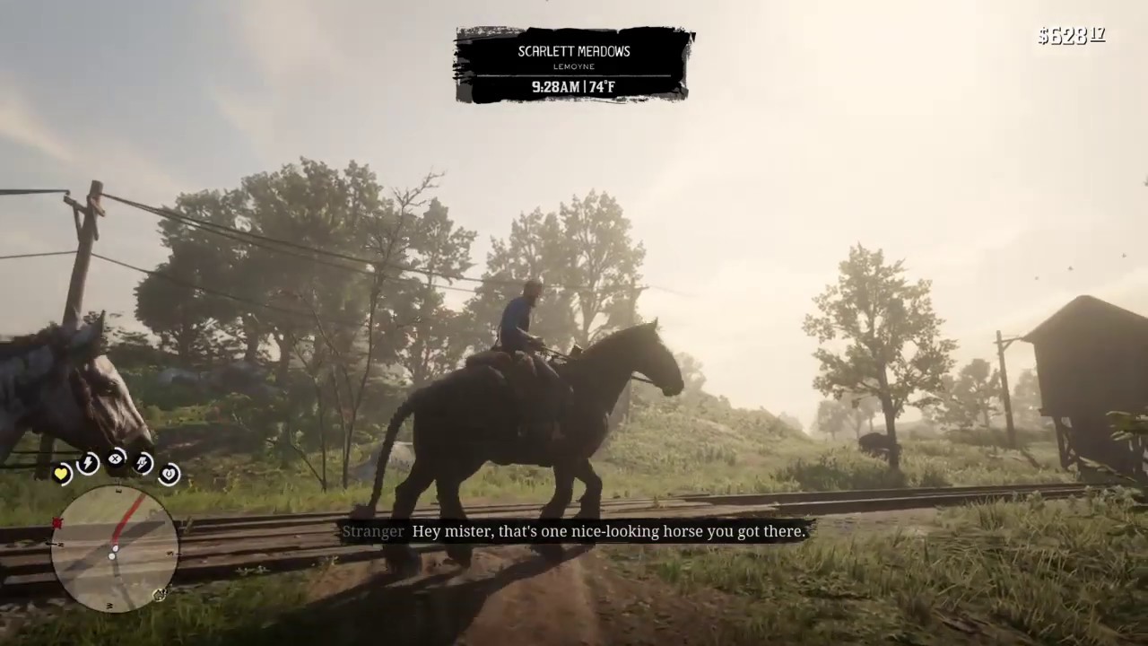 Red Dead Redemption 2 - Random Encounter #1 - Horse Race - YouTube
