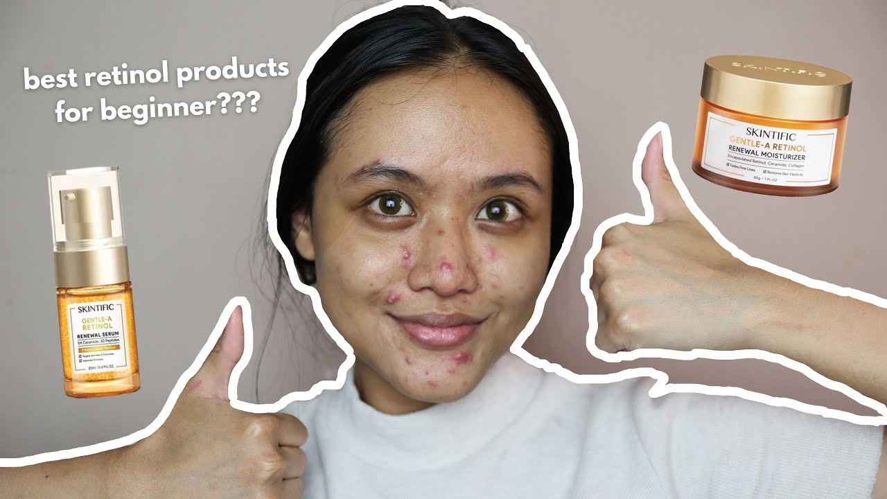 Skintific GentleA Retinol Renewal Moisturizer and Serum Review on acne