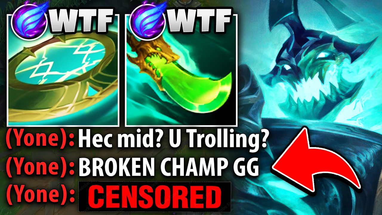 The enemy Yone thought I was trolling with Hecarim Mid... So I destroyed him