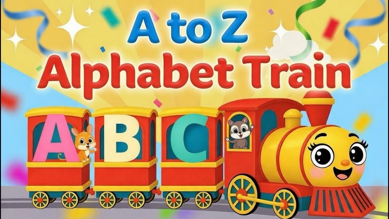 A to Z Alphabet Train 🚂 | Fun ABC Song for Kids | Preschool Learning ...