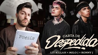 REACCION a LIT killah, Milo J, Ronny J - Carta de Despedida