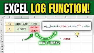 How to Use the LOG Function in Excel Step by Step