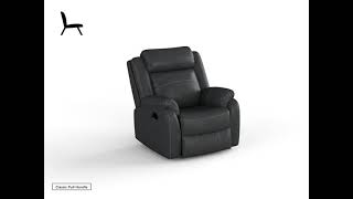 Yerba Microfiber Lay Flat Reclining Chair By Homelegance