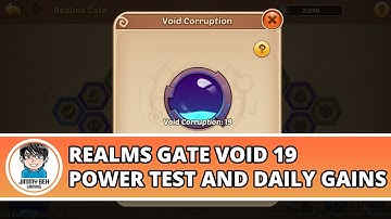 Idle Heroes - Realms Gate Void 19 Power Test And Daily Gains