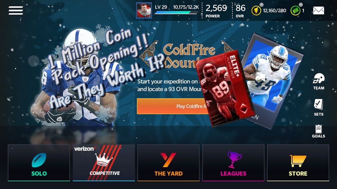 Madden Mobile 1 Million Coin Pack Opening! Are They Worth It?