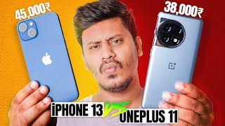 OnePlus 11R vs iPhone 13 Full Comparison  Which is best under ₹45,000 ?