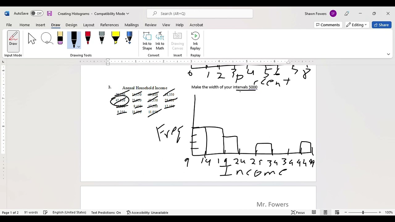 Creating Histograms Worksheet Key YouTube Creating Histograms Worksheet Key YouTube