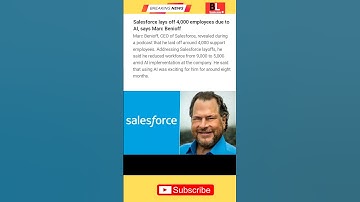 Salesforce layoff employees due to AI. #layoffs #salesforce #jobcuts #shortsfeed #shorts #laidoff