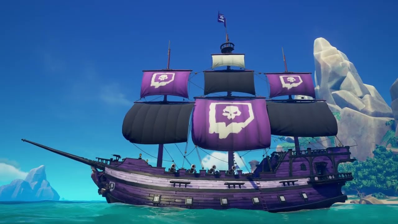 Barbossa1978 shows you that Sea of Thieves 🟪🟣  Amethyst Mercenary Twitsch Drops🟣🟪  Ship Set