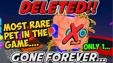 🌟SHINY🌟 GIANT ROBOT ❌DELETED❌ FOREVER!! RAREST PET IS GONE!! | Bubble Gum Simulator (Roblox)