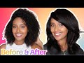 Curly to Straight Hair Routine | New TYMO RING PLUS Ring | Healthy, Beautiful &amp; Quick Results! 😍